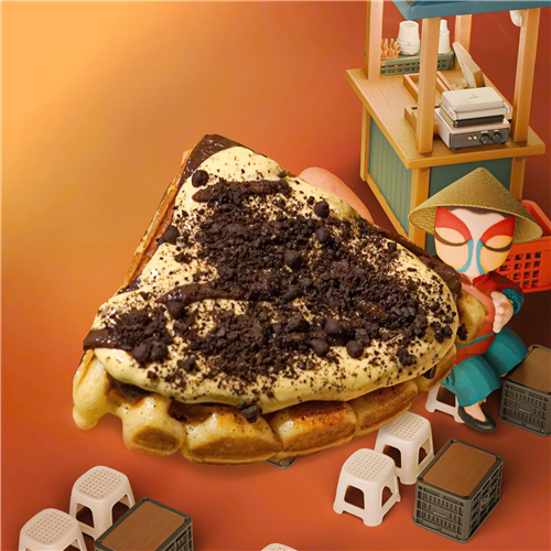 Waffle kem choco