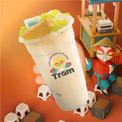 Trà sữa tươi - Olong gạo rang